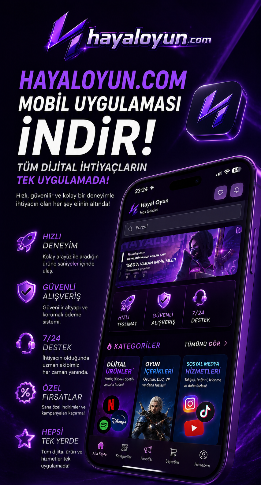 Hayal Oyun mobil uygulama tanıtım görseli
